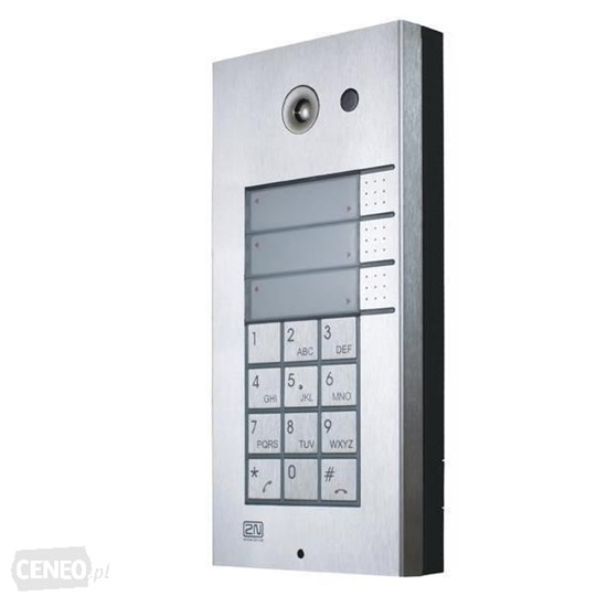 Picture of Video intercom with integrated camera, 3 keys and numeric pad
