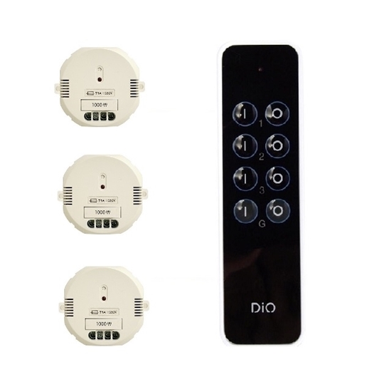 Picture of Pack de control remoto con 3 canales + 3 módulos de 1000W 