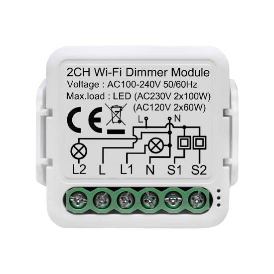 ZigBee 2-channel Smart dimmer